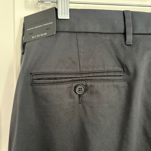 Bonobos Weekday Warrior Dress Pants Tuesday Black Men’s Size 33 / 32 NWT - Picture 7 of 11